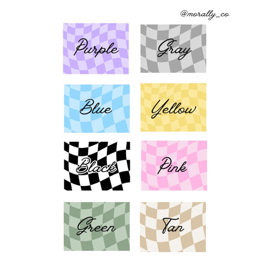 Wavy Checker Kindle Skin