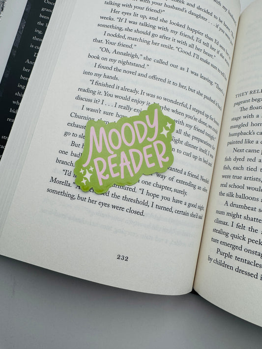Moody Reader Sticker