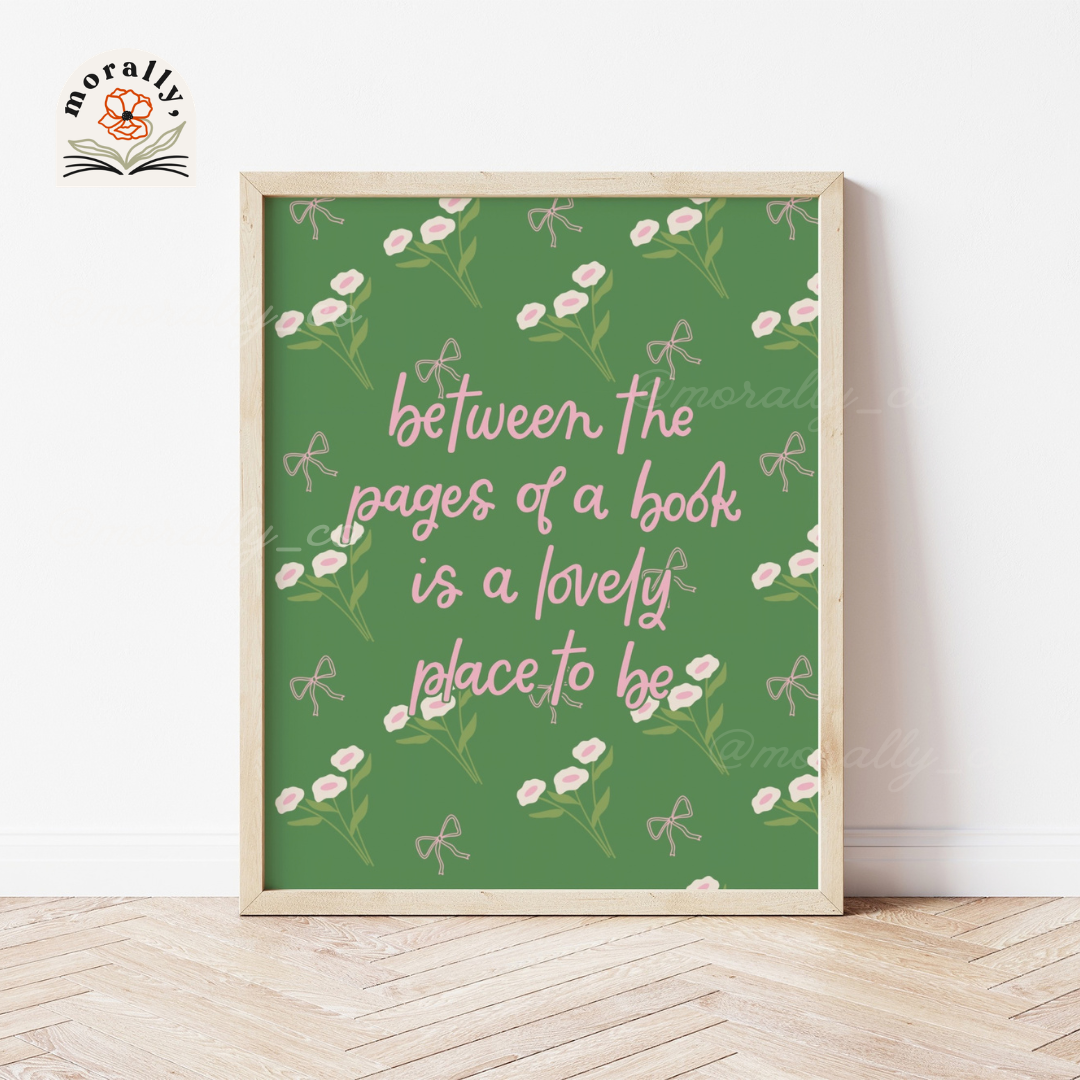 Between the Pages Art Print (2 color options!)