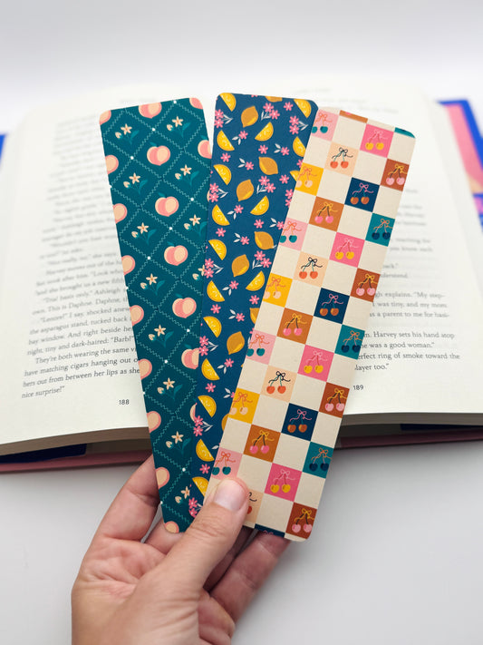 Fruity (July) Bookmark Trio