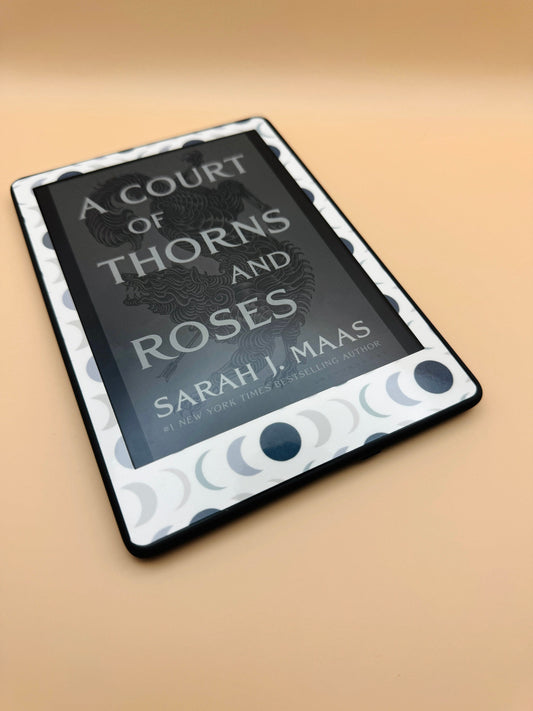 BLUE & GRAYSCALE Moon Phases Kindle Skin