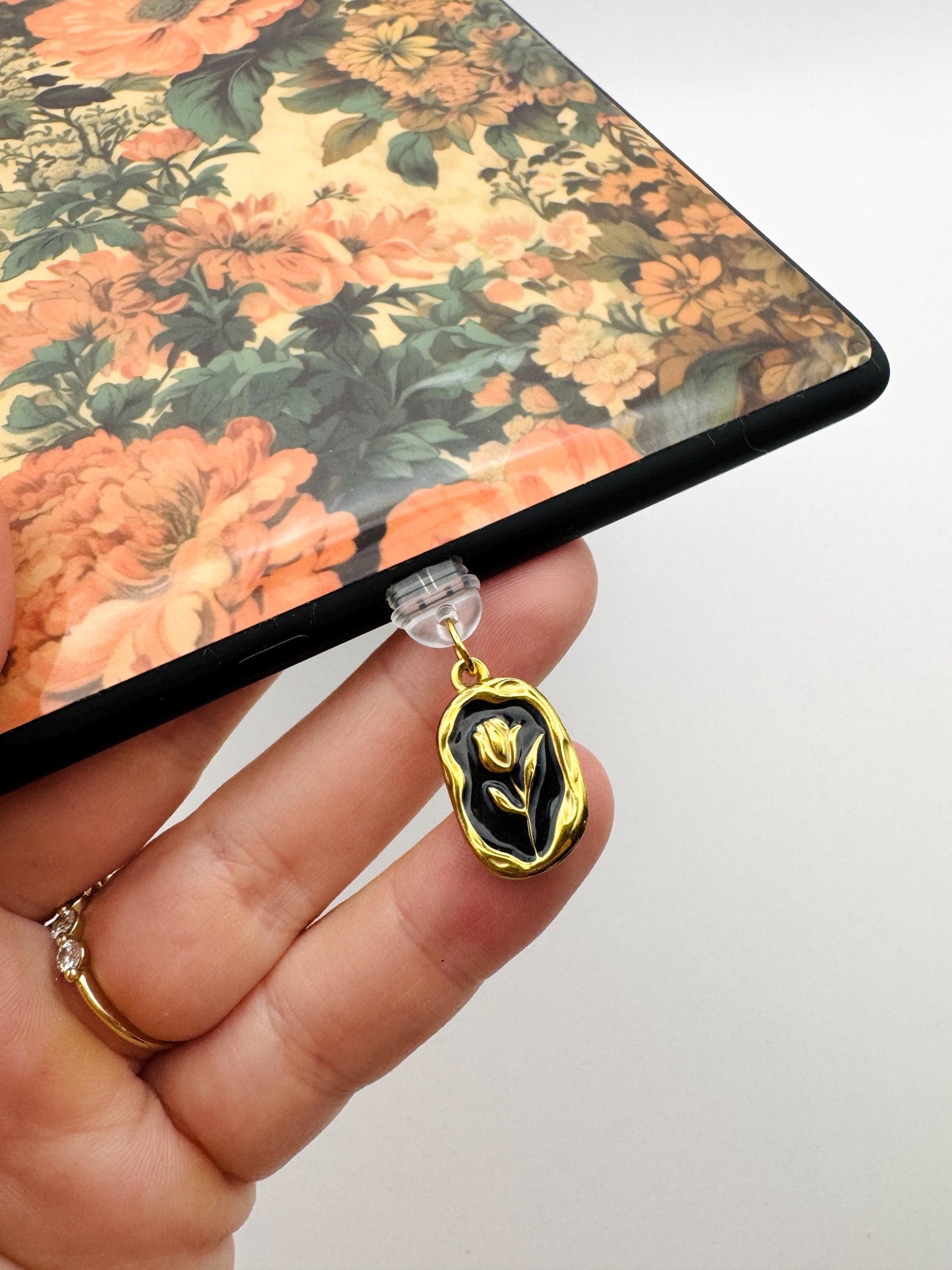 Dark Academia Floral Kindle Charms Collection