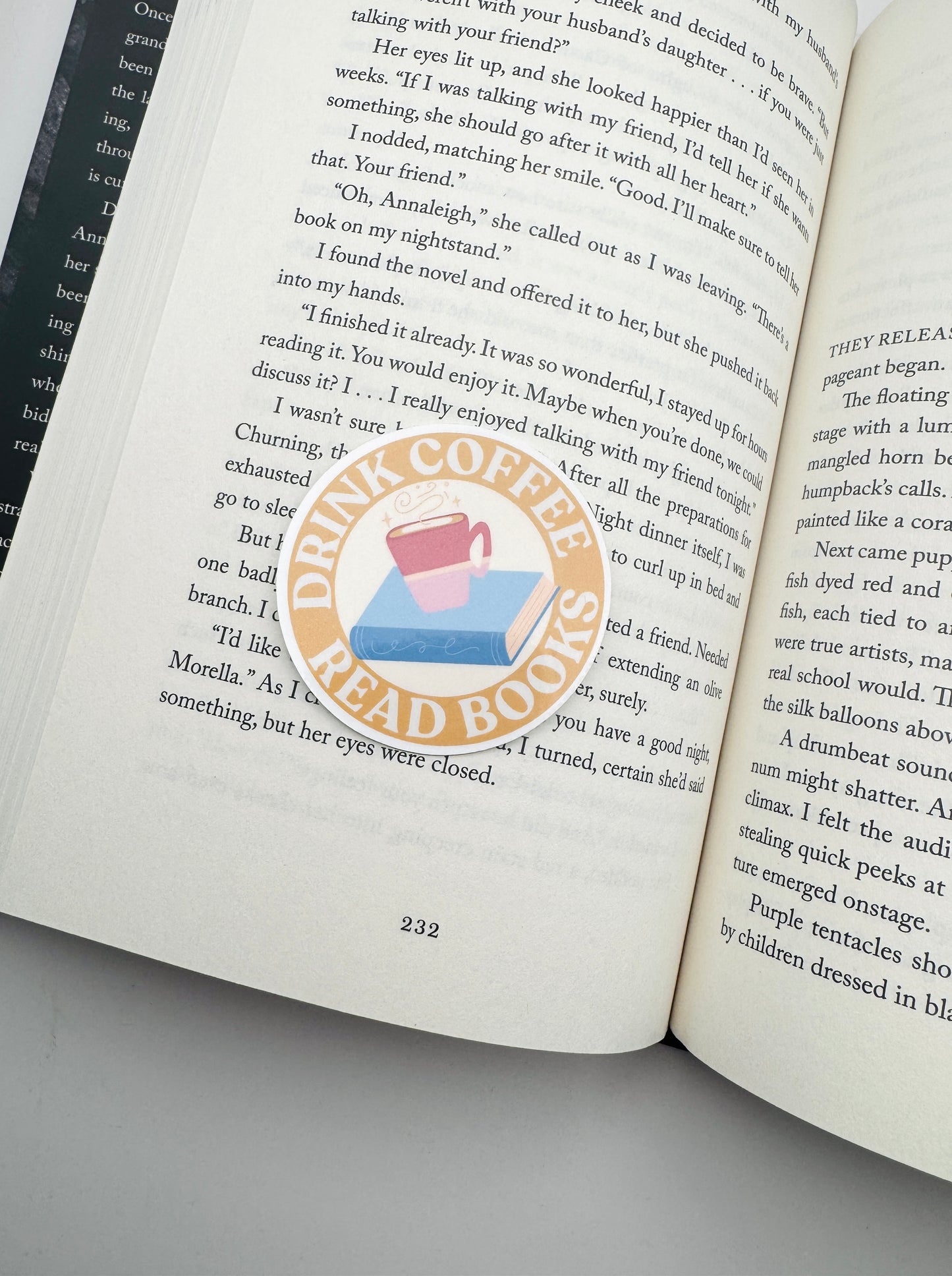 Drink Coffee Read Books Sticker