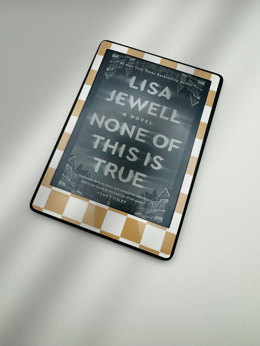 Rust Orange Checker Kindle Skin