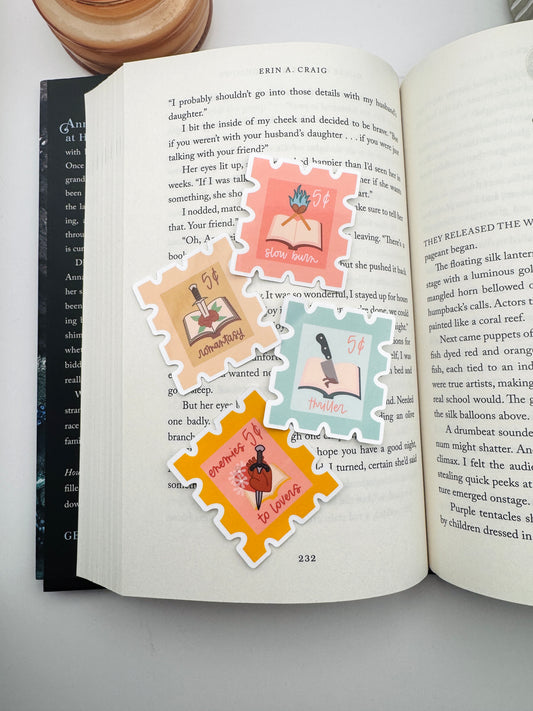 Book Trope Stamp Stickers