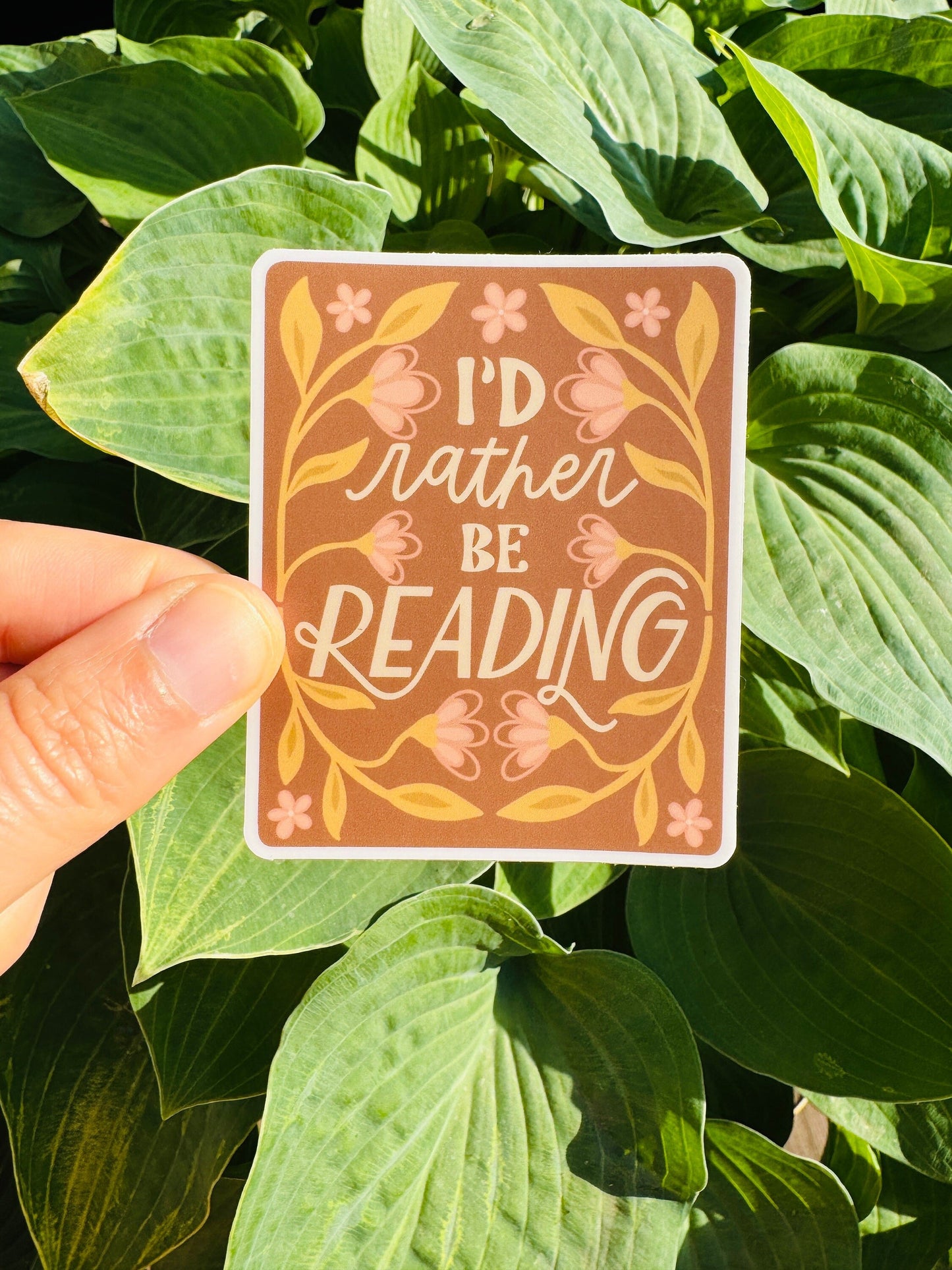 I'd Rather be Reading sticker