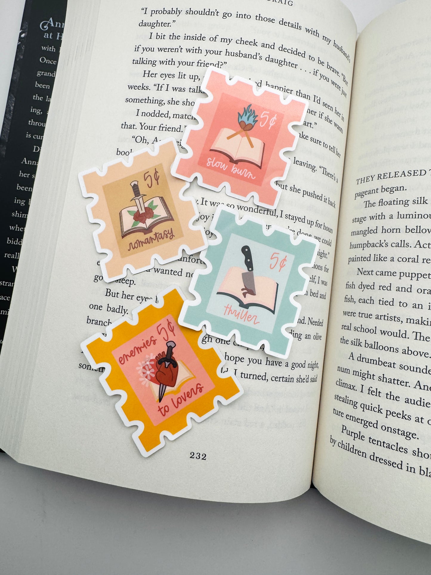Book Trope Stamp Stickers