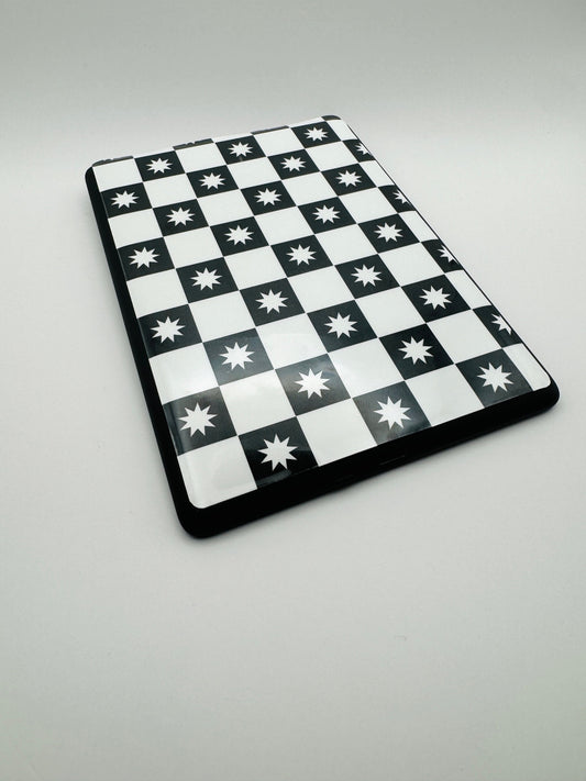 Checker Burst Kindle Skin