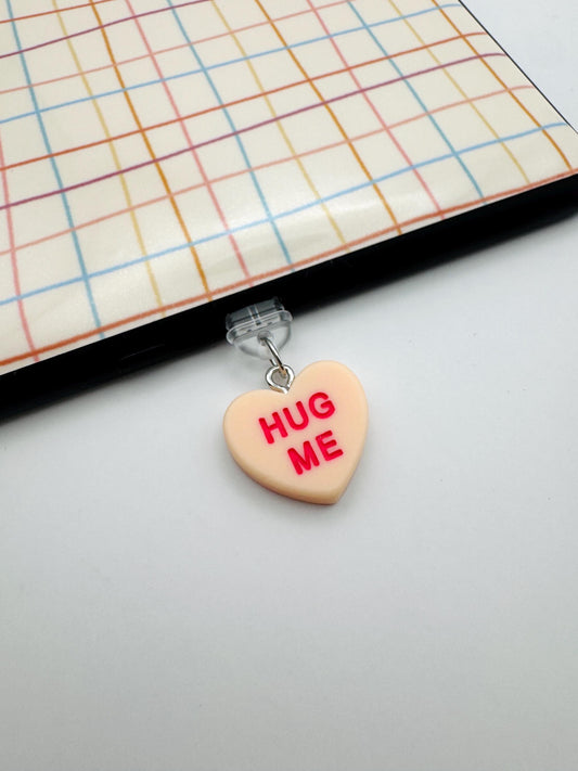 Hug Me Candy Heart Kindle Charm