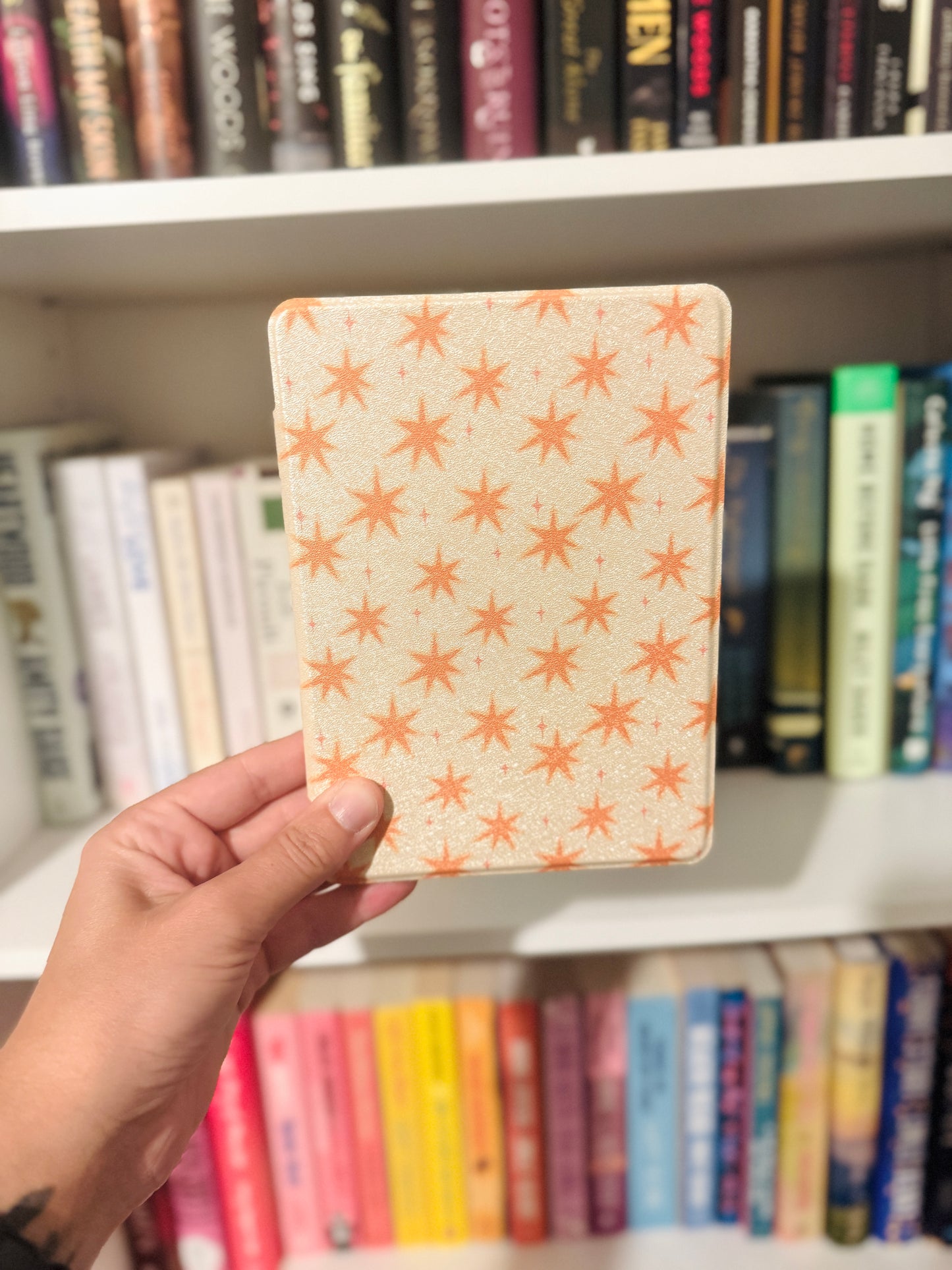Cosmic Kindle Case with Clear Back and Hand Strap