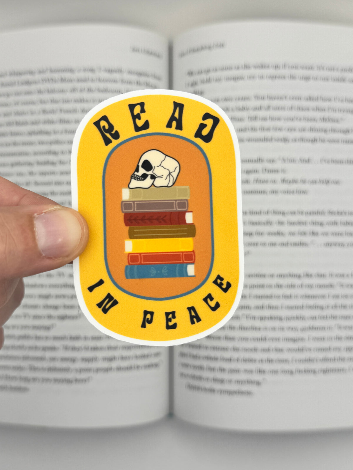 READ IN PEACE sticker (new version!)