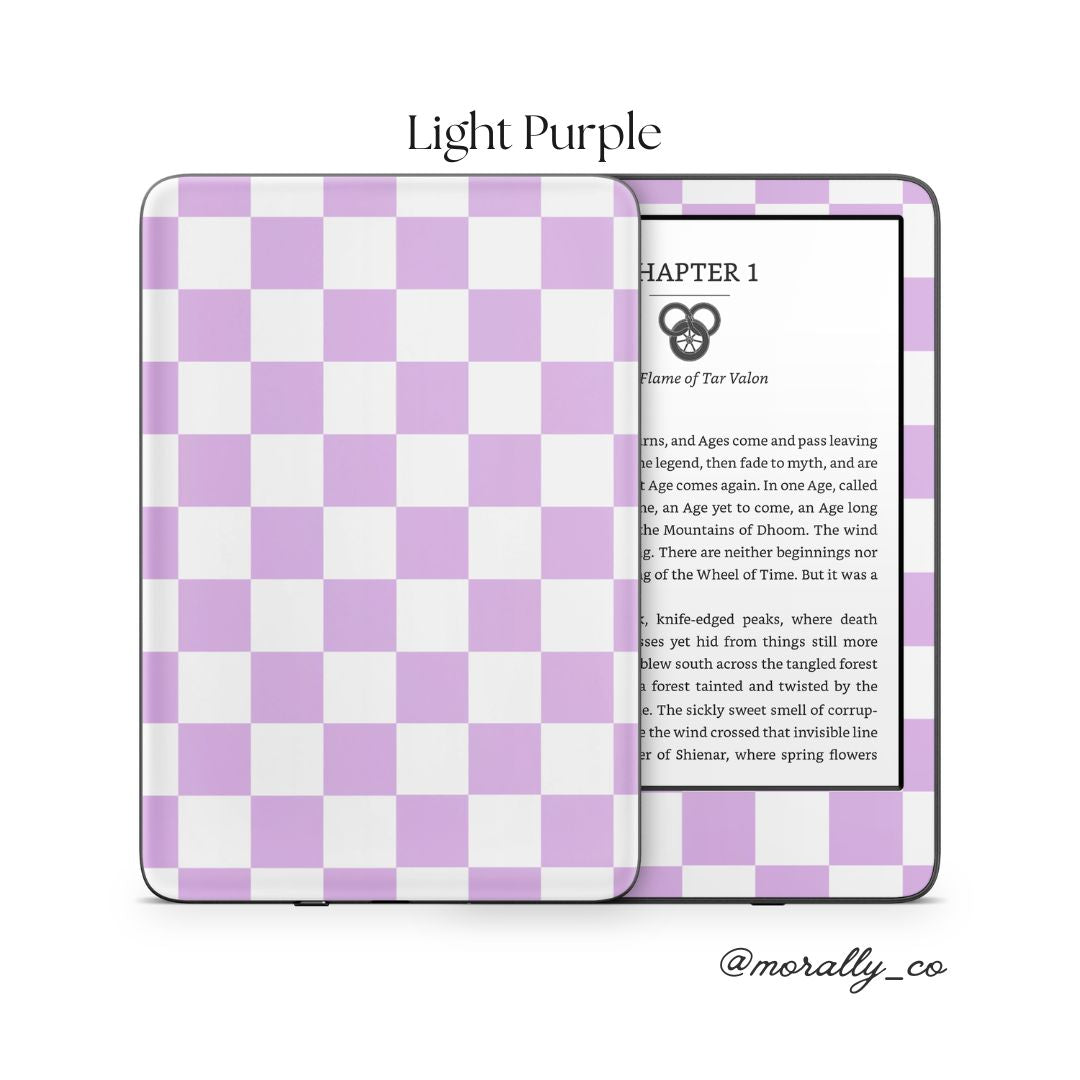 Checker Kindle Skin (various colors)