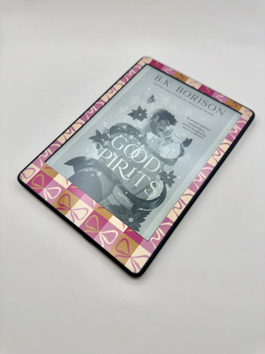 Checker Bows Jewel Kindle Skin