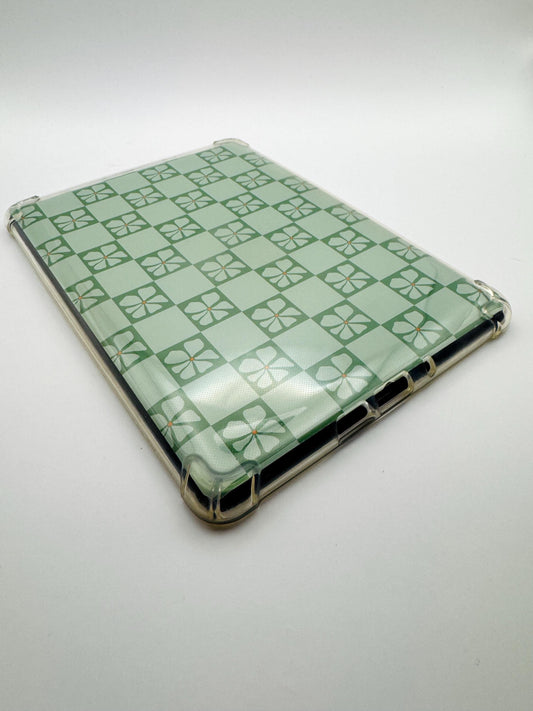 Garden Check Green Kindle Skin