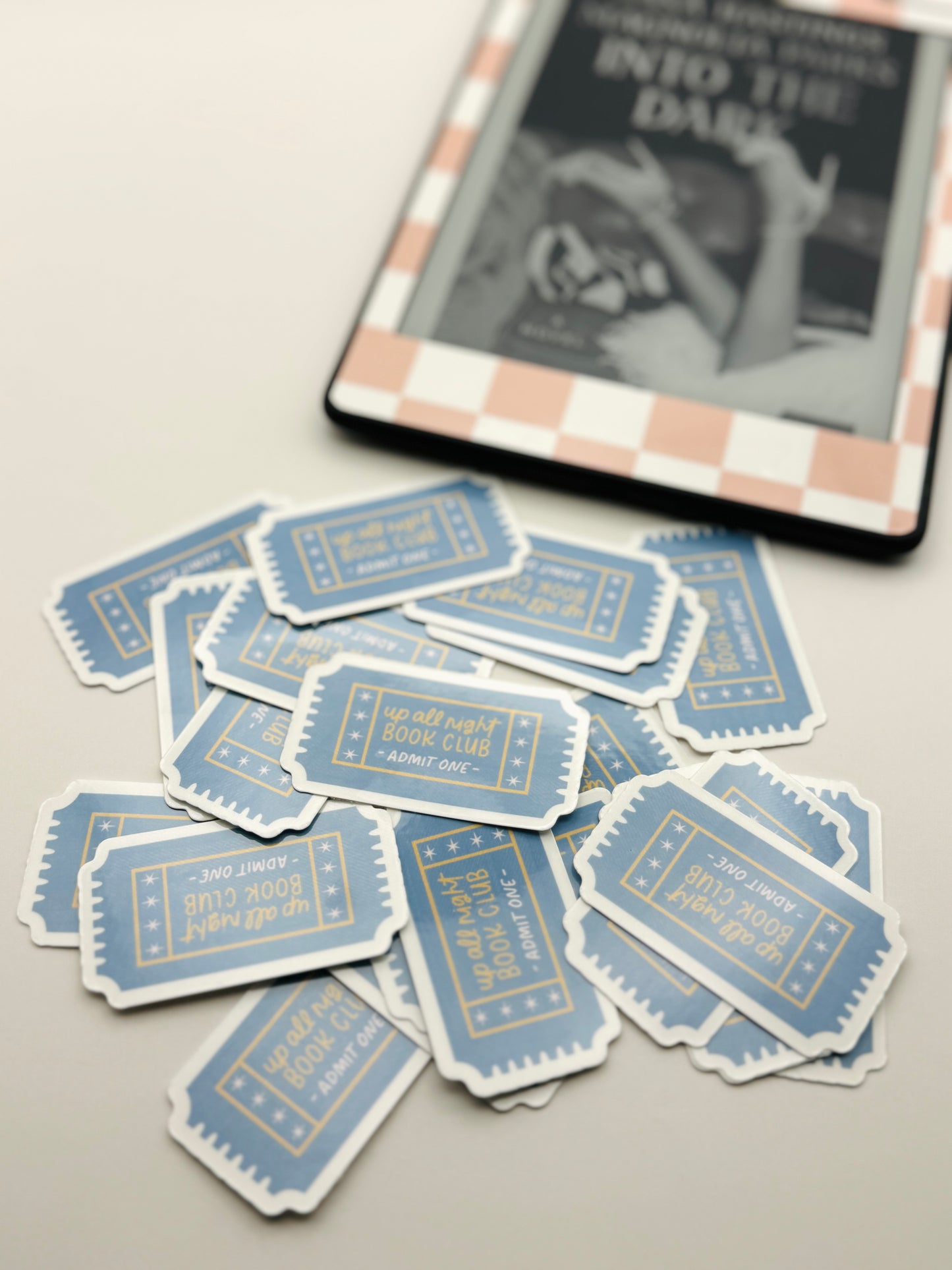 Up All Night Book Club Ticket Sticker