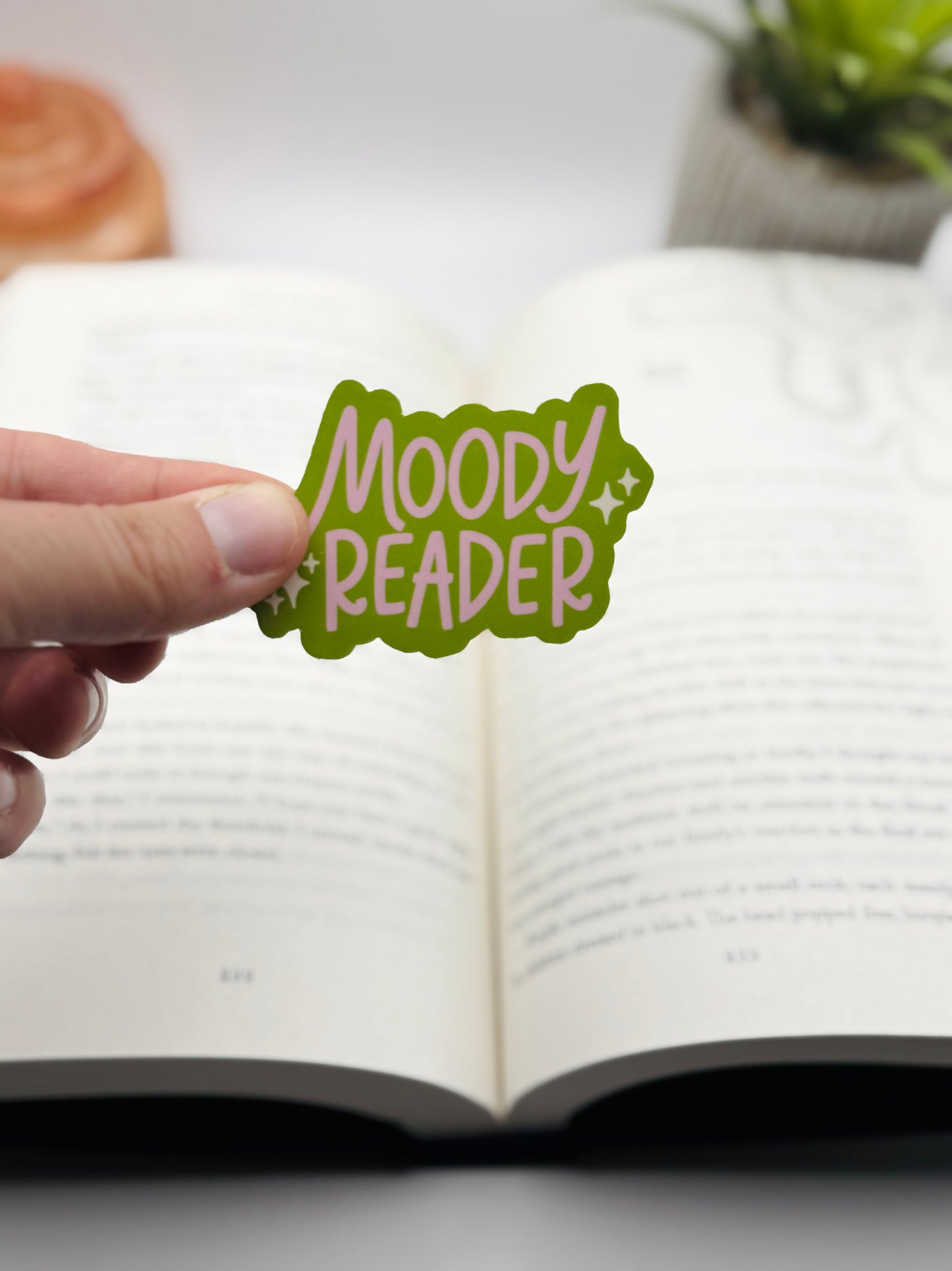 Moody Reader Sticker