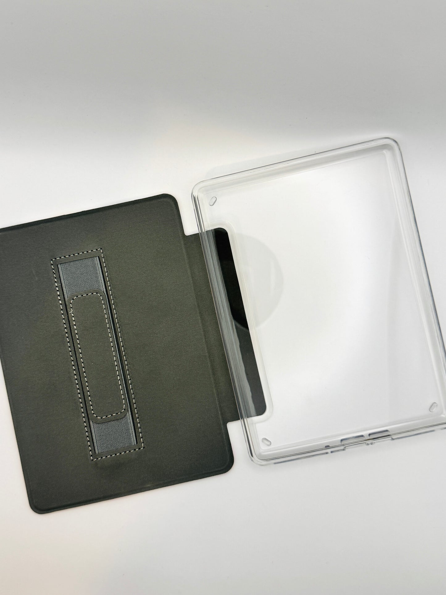 Soft Bloom Kindle Case with Clear Back and Hand Strap