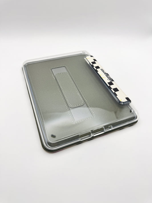 Neon Night Kindle Case with Clear Back and Hand Strap