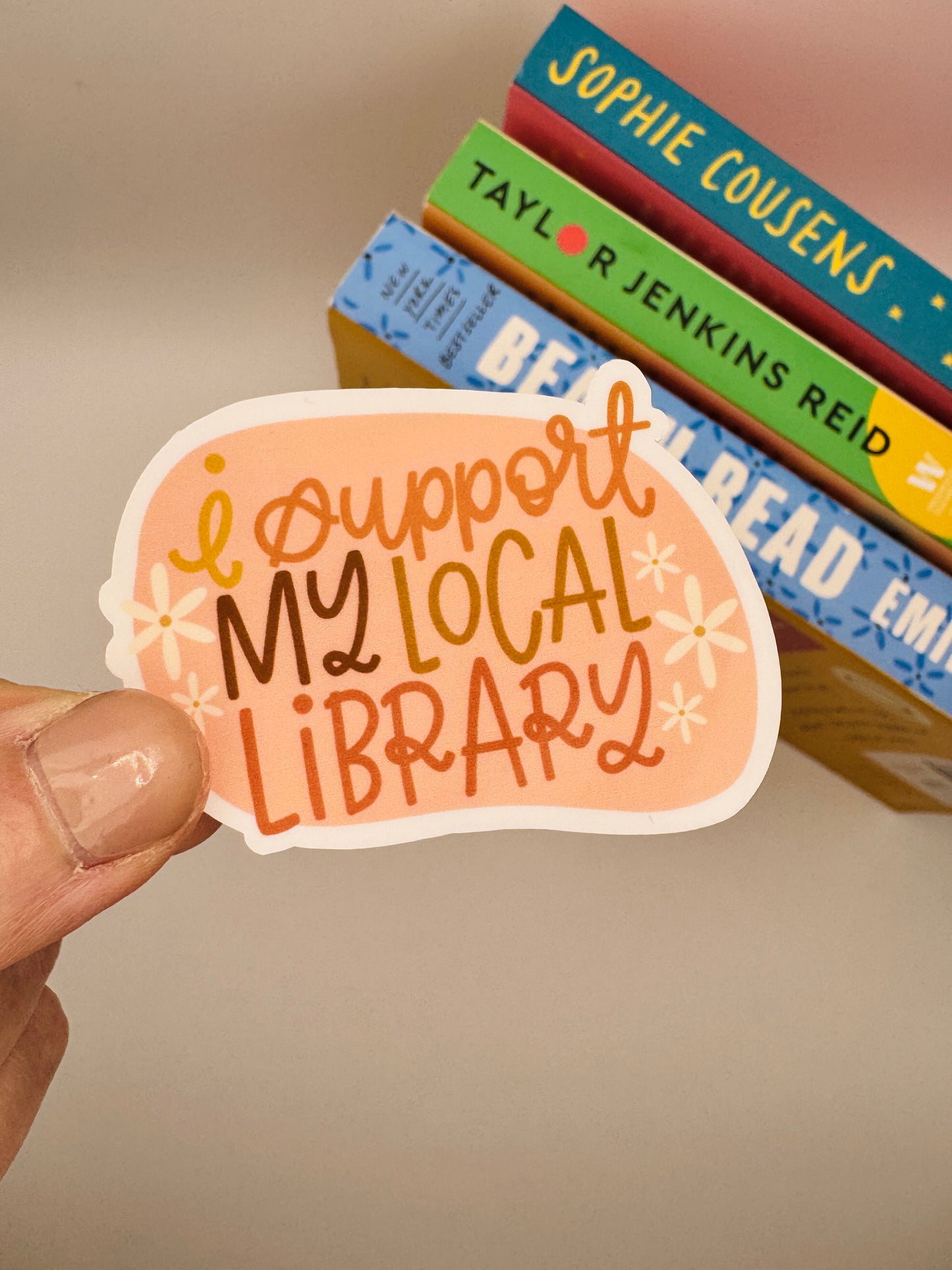 I Support My Local Library sticker