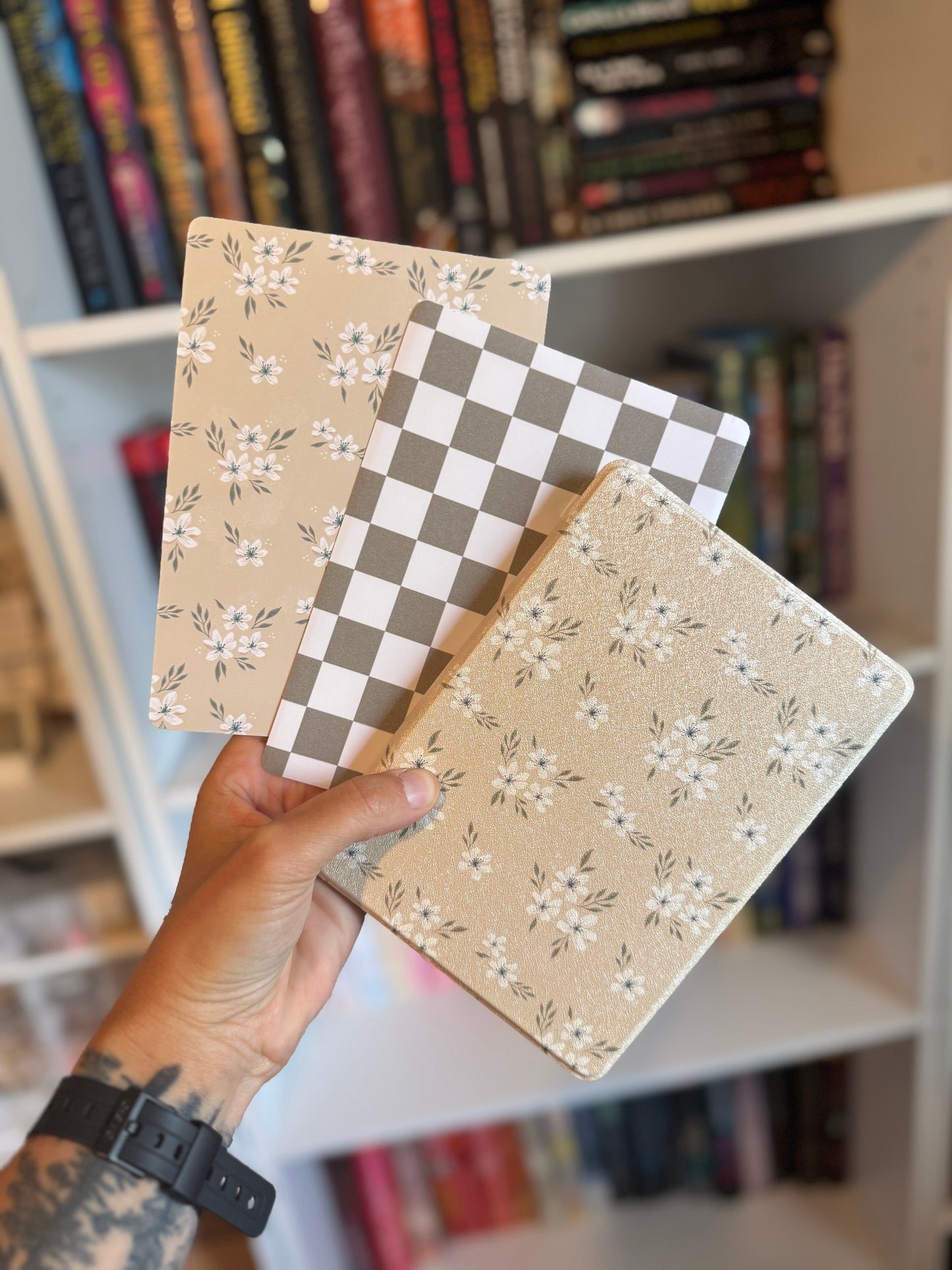 Sage Checker and Floral Kindle Inserts