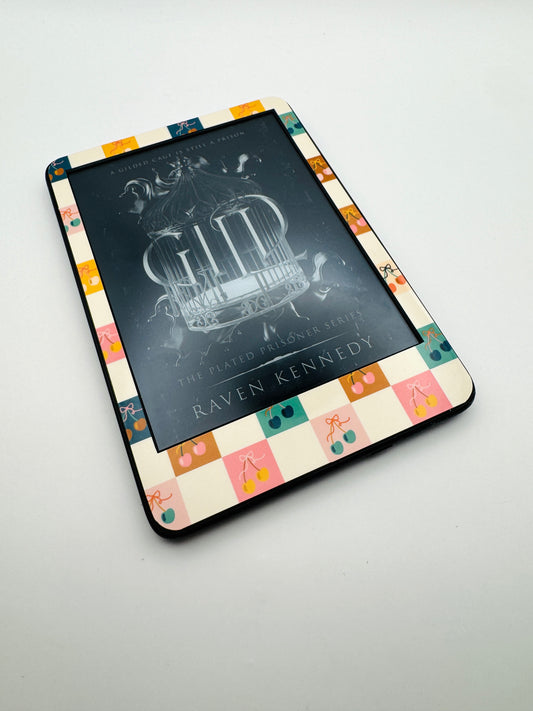 Cherry Checker Kindle Skin