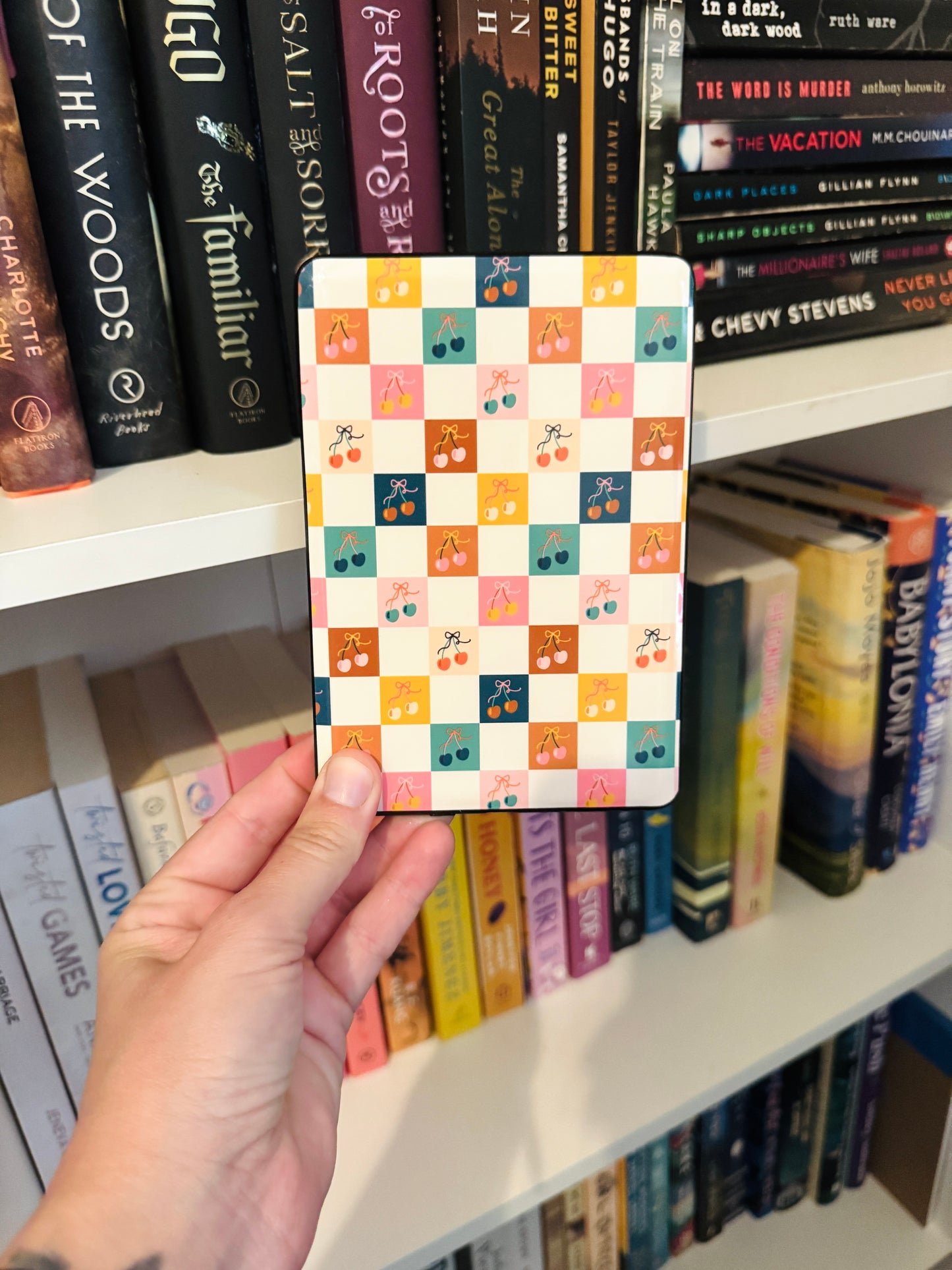 Cherry Checker Kindle Skin
