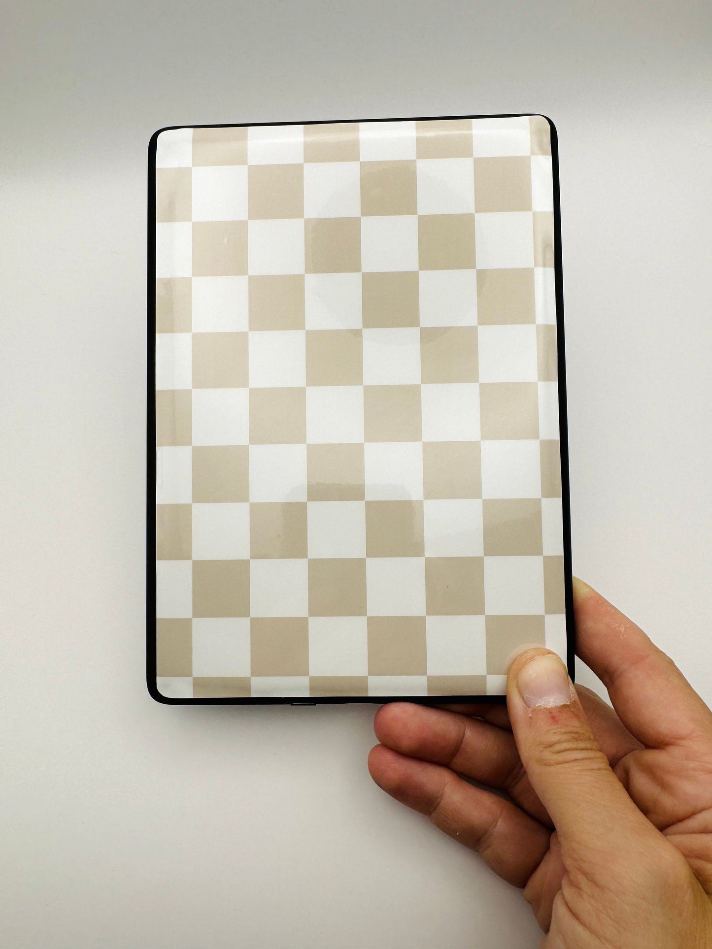 Tan / Beige Checker Kindle Skin