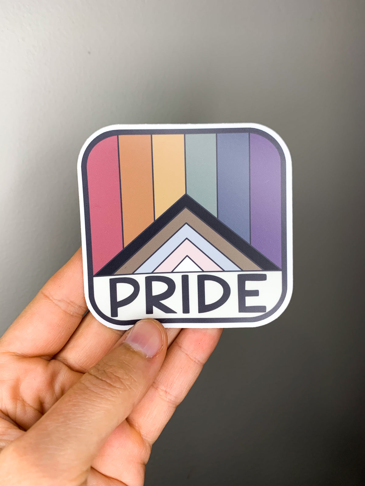 PRIDE flag sticker