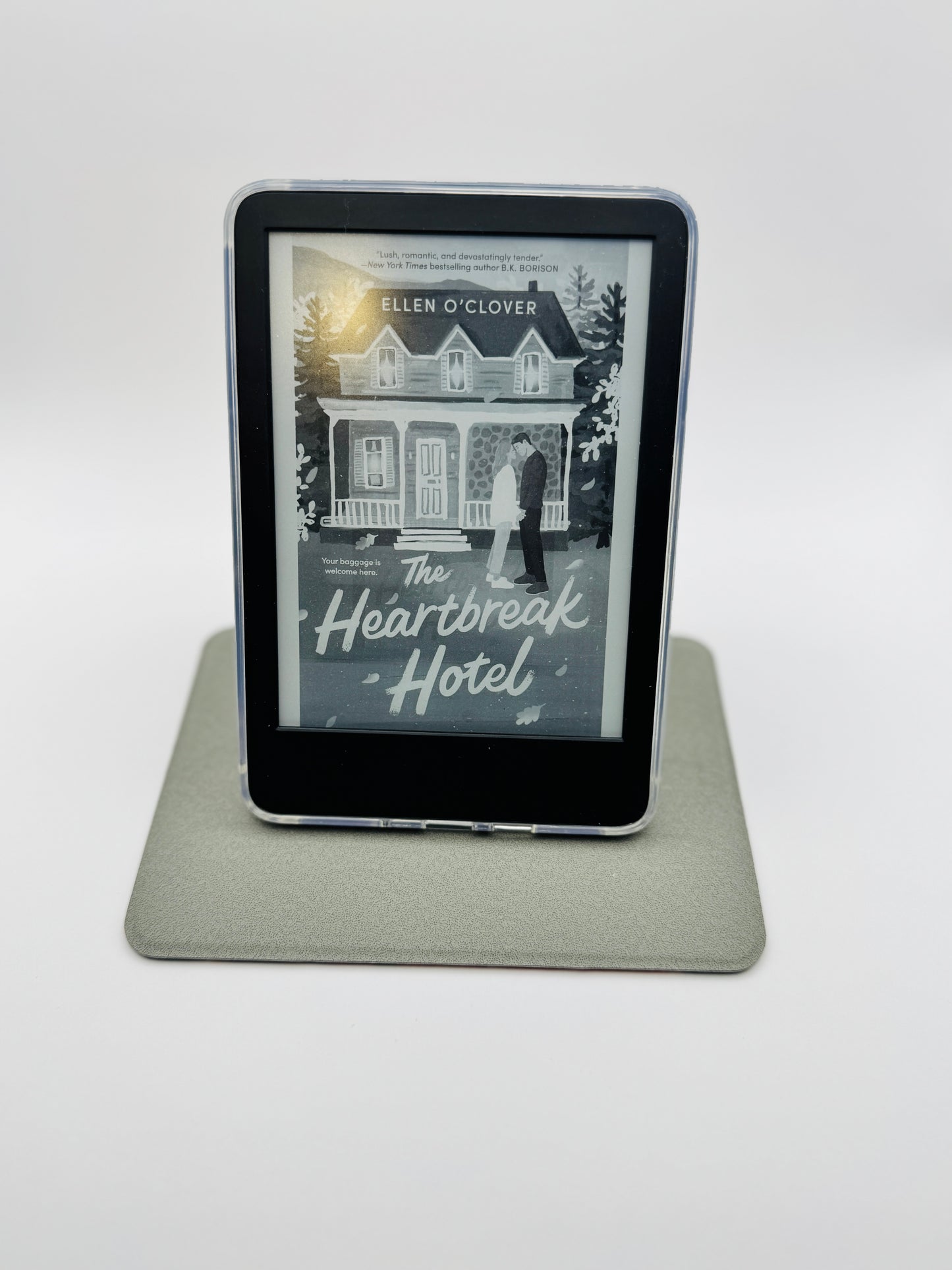 Patchwork Kindle Case with Clear Back and Removable Cover