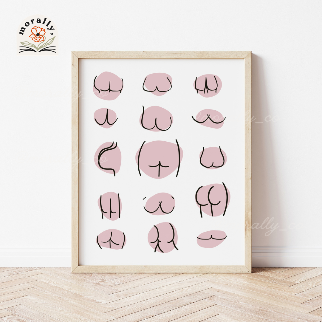 Bathroom Butt Art Print