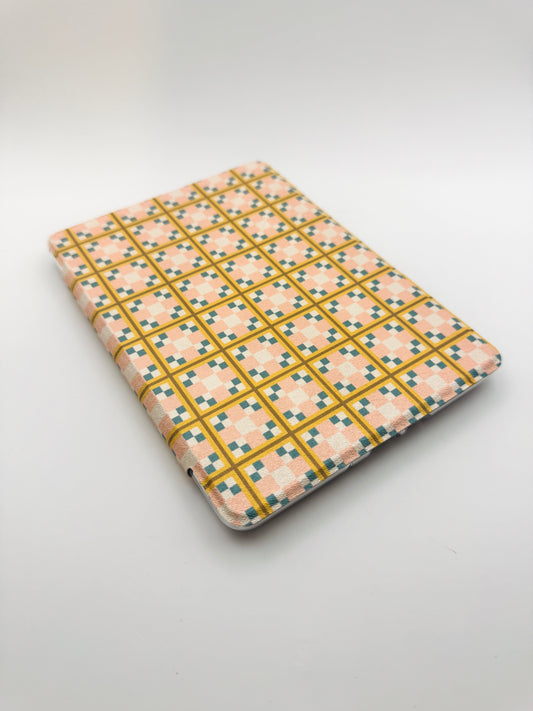 Quilted Kindle Case with Clear Back and Hand Strap