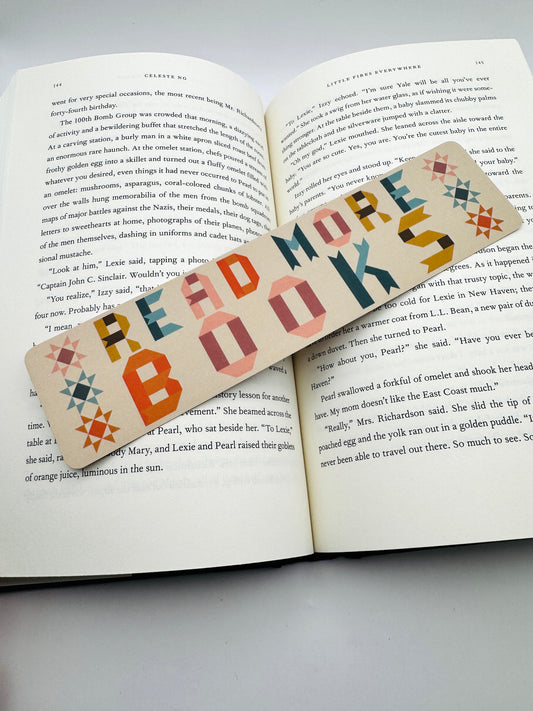 Read More Books Quilted Bookmark