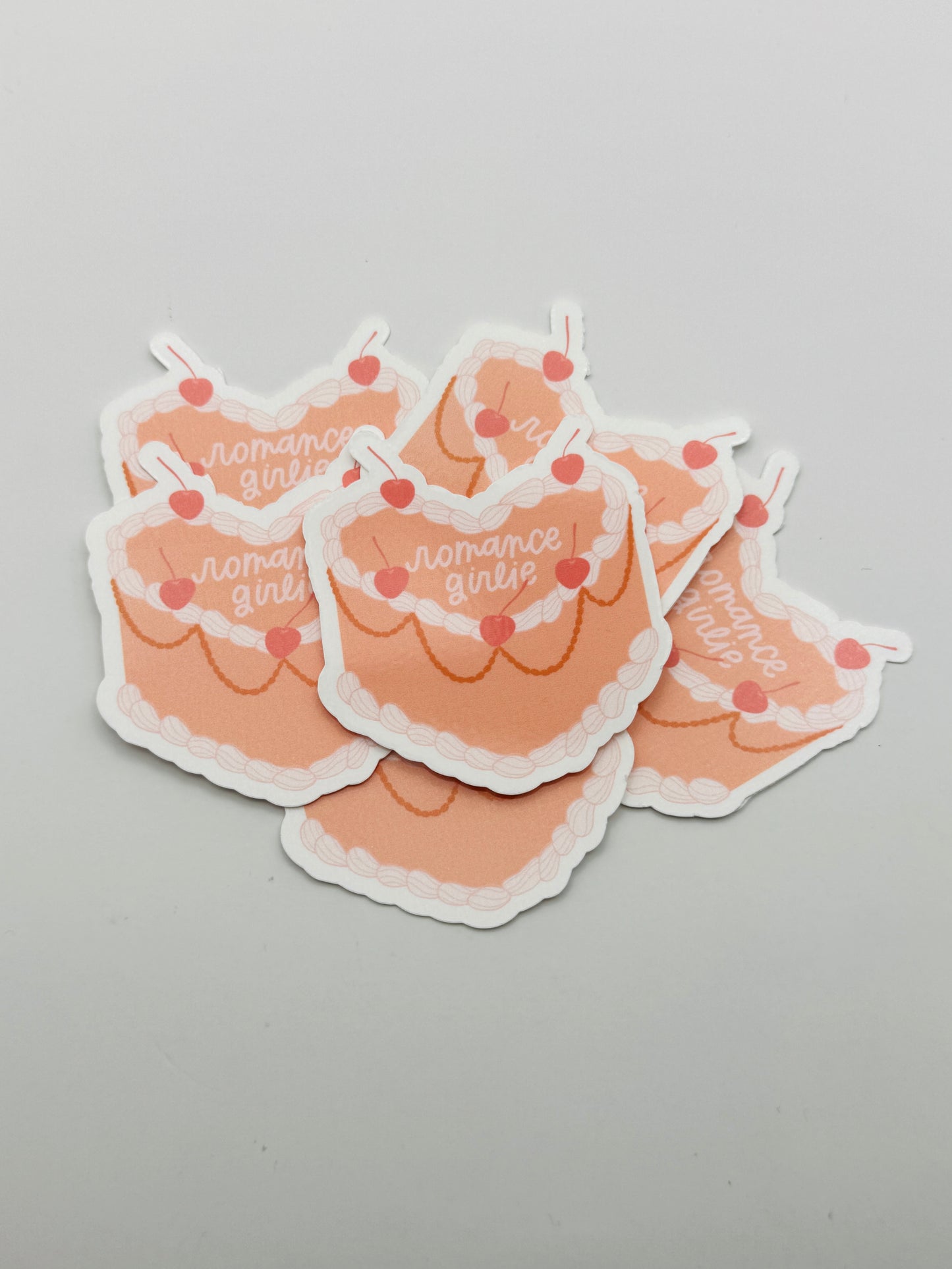 Romance Girlie Cake Sticker