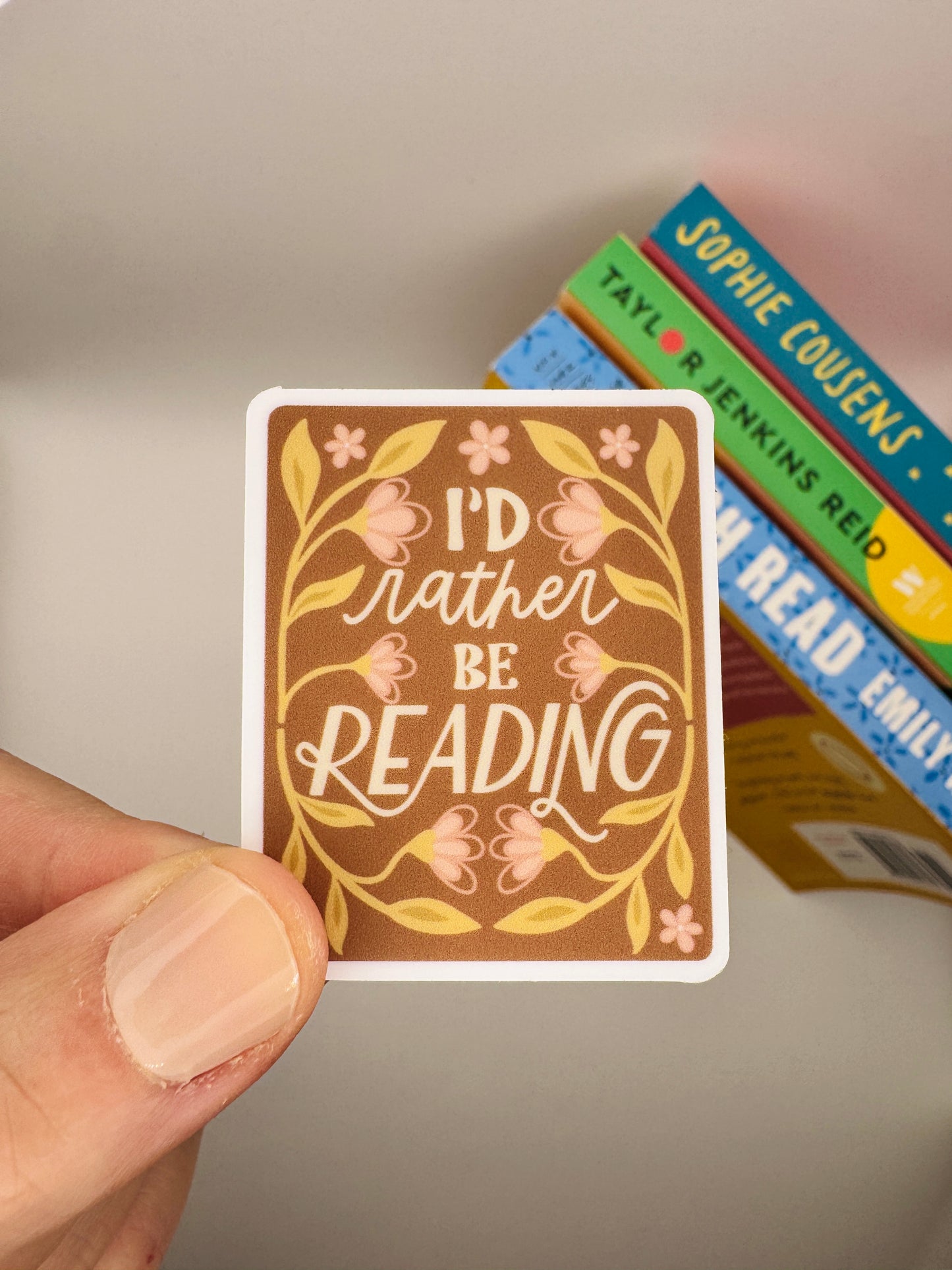I'd Rather Be Reading 2" sticker