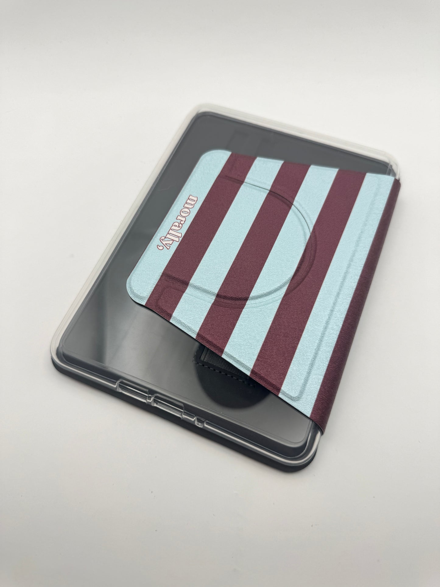 Jam STRIPED Kindle Case with Clear Back and Removable Cover & Hand Strap
