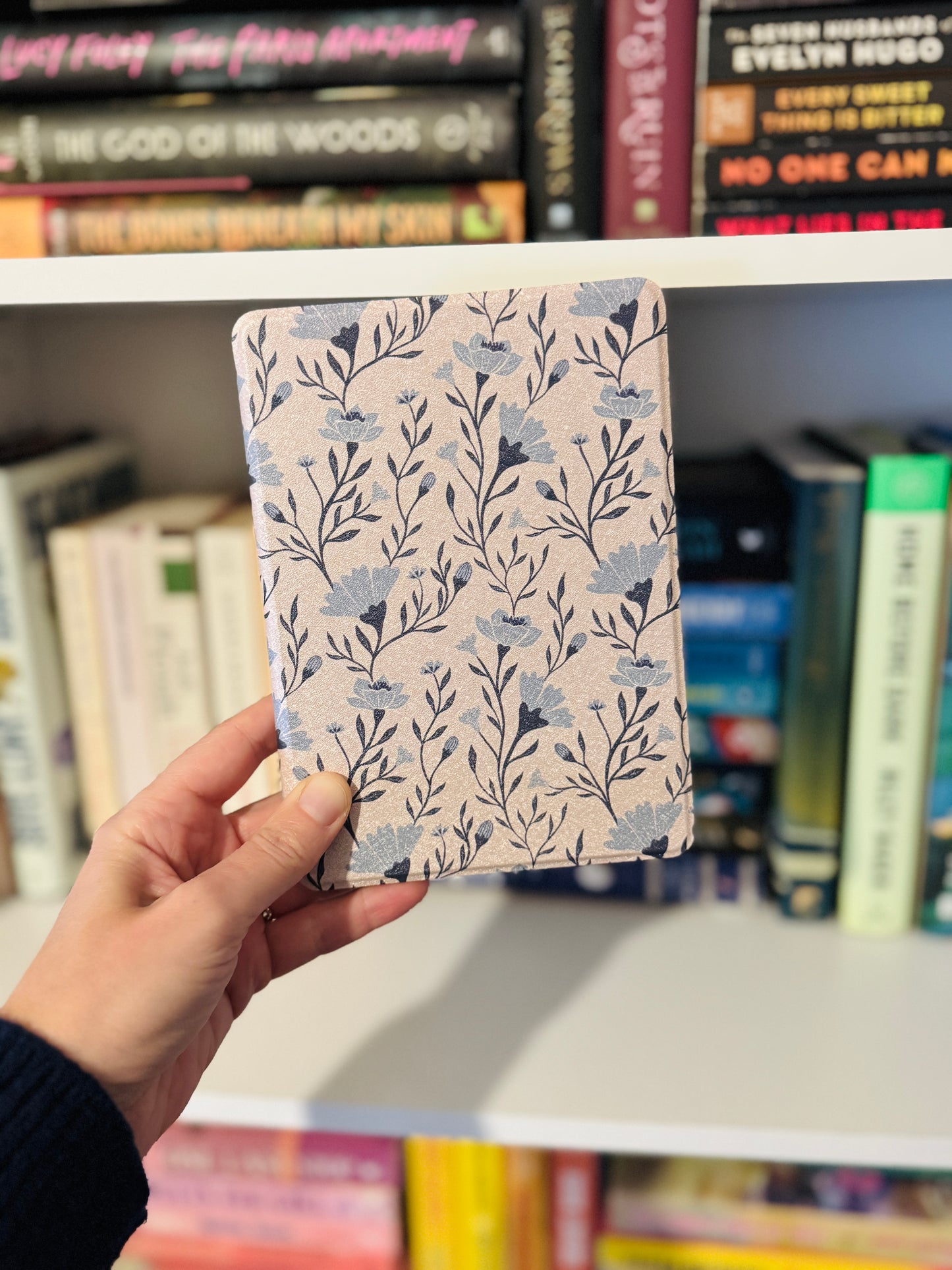 Wildflowers Kindle Case with Clear Back and Removable Cover