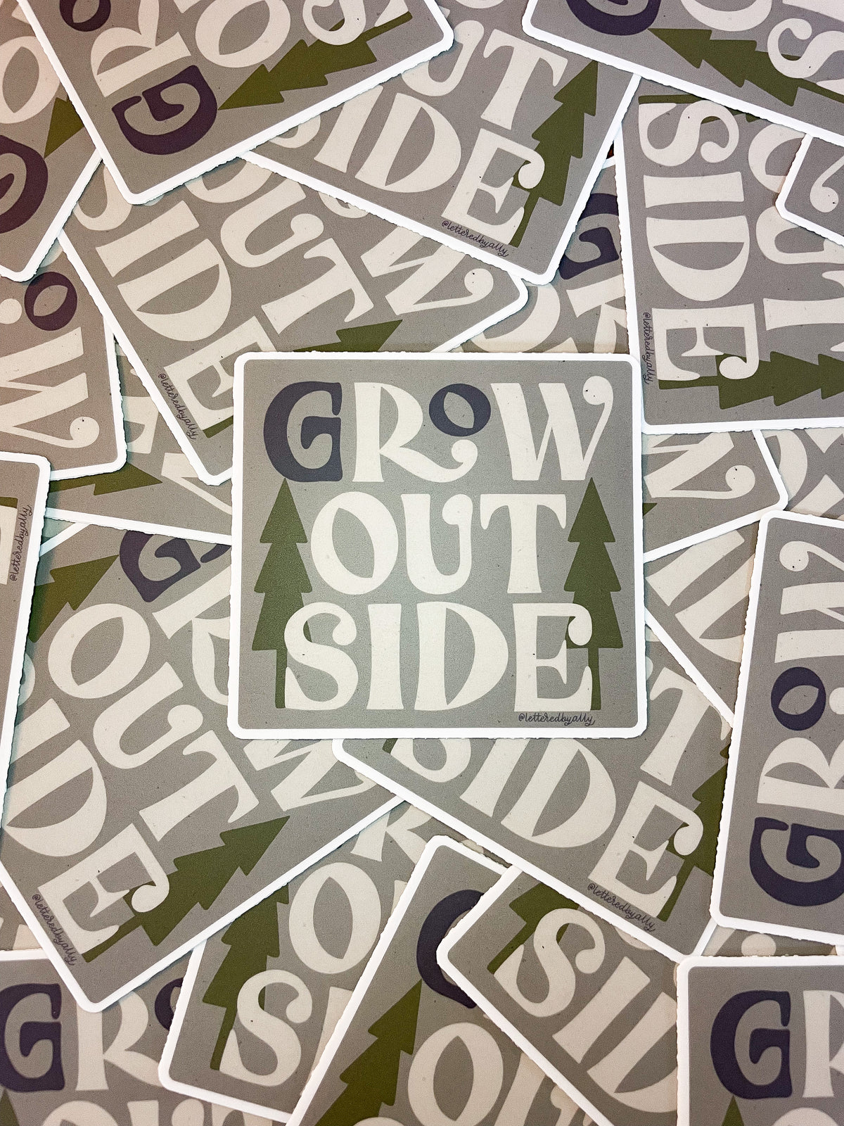 Grow Outside sticker