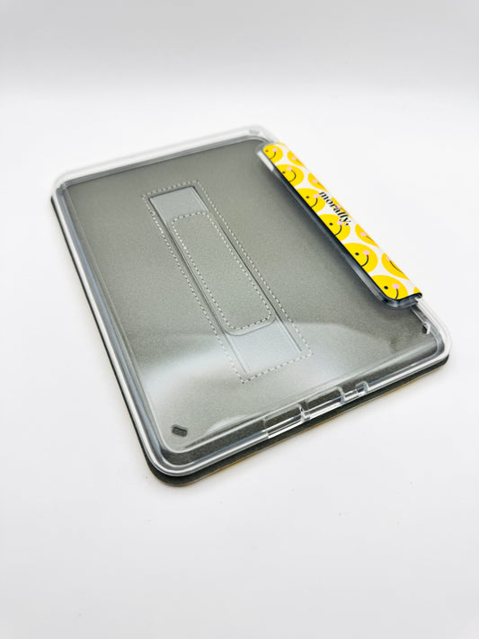 Smiley Kindle Case with Clear Back and Hand Strap