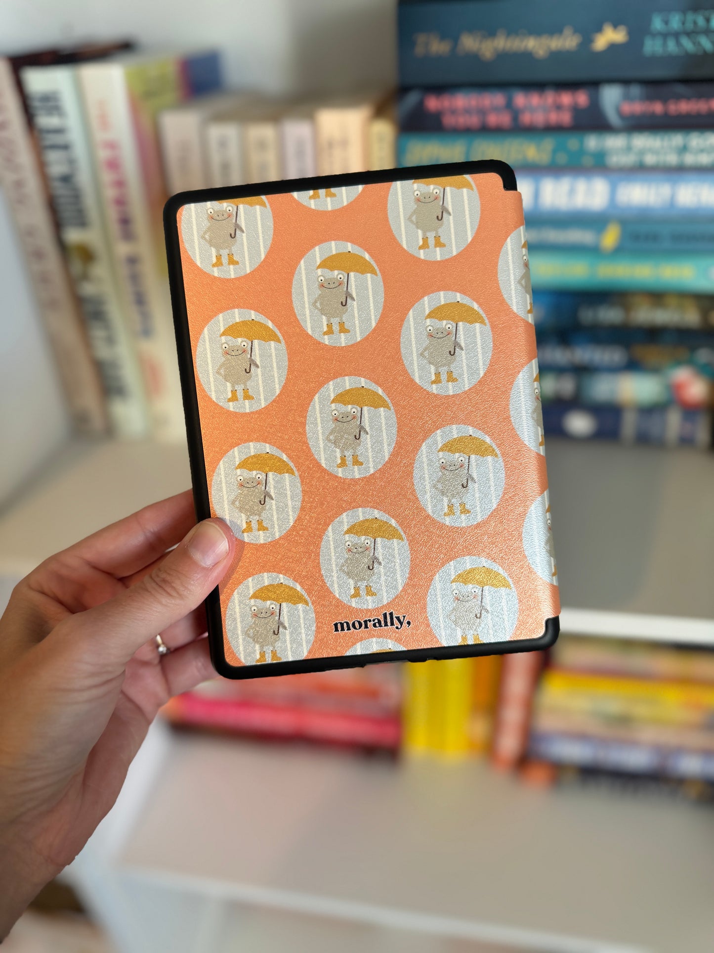 Rainy Days Kindle Case with Back Magnet and Hand Strap