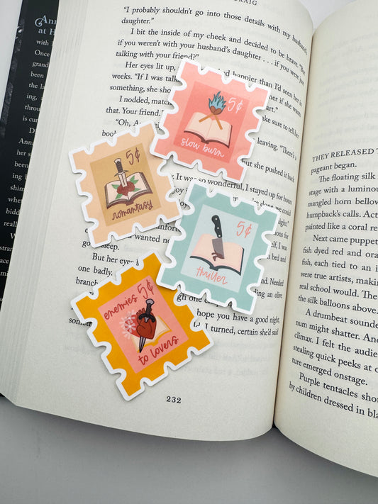 Book Trope Stamp Stickers