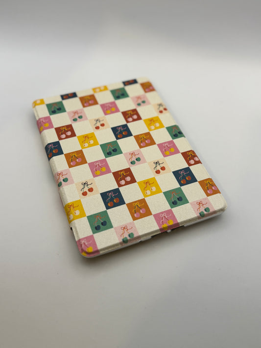 Cheeky Cherries Kindle Case with Clear Back and Hand Strap