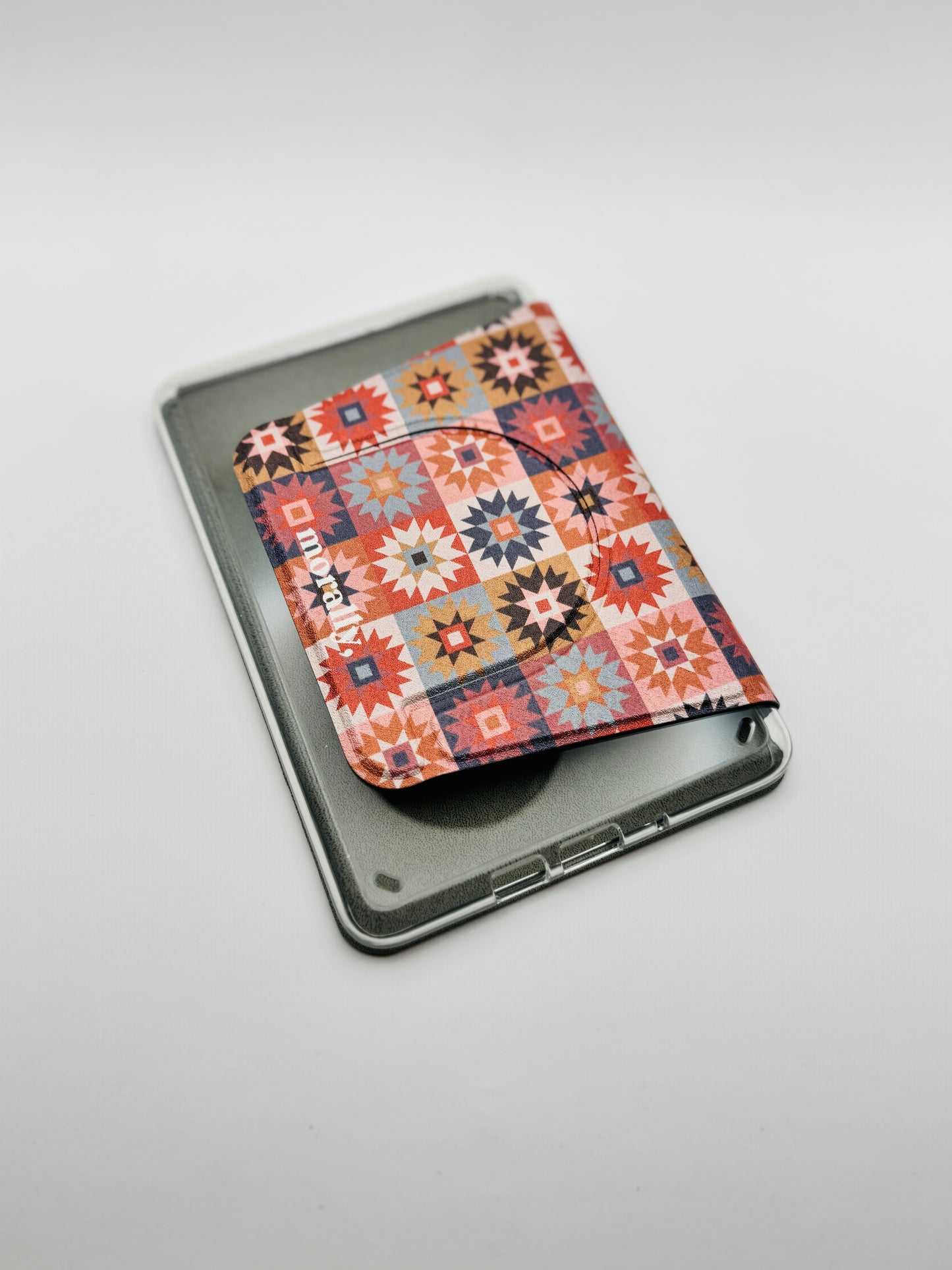 Patchwork Kindle Case with Clear Back and Removable Cover