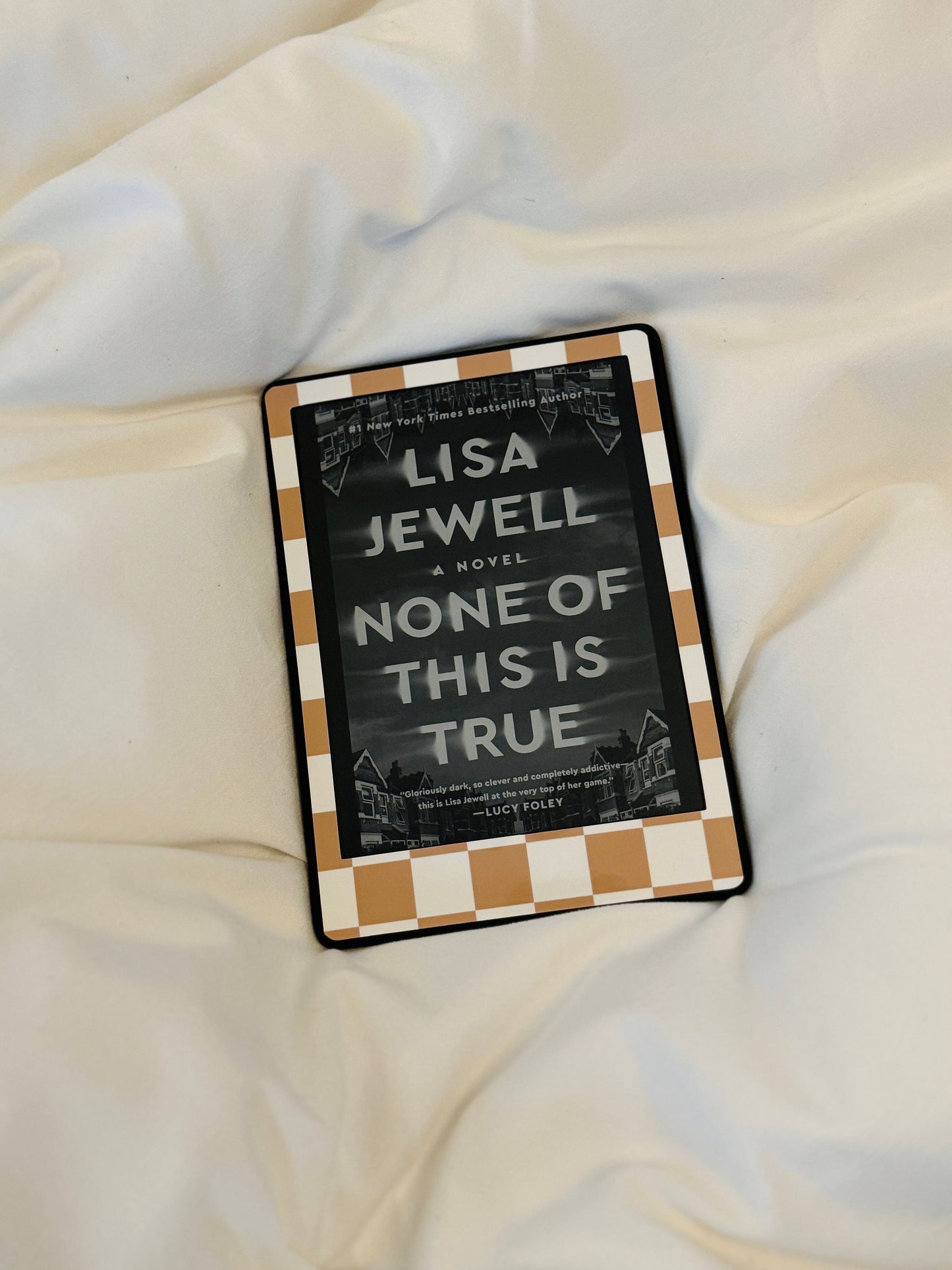 Rust Orange Checker Kindle Skin