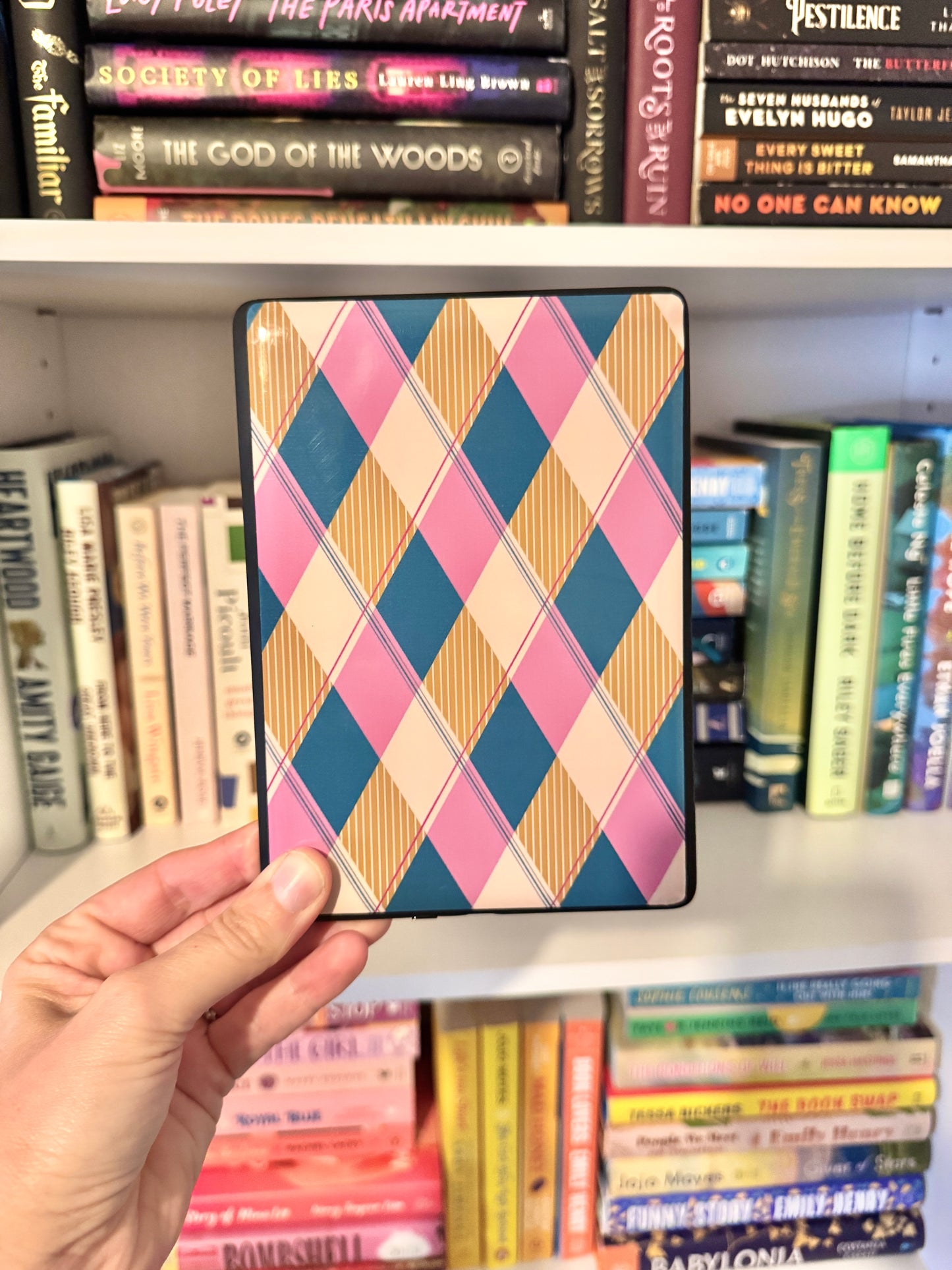Plaid Jewel Kindle Skin