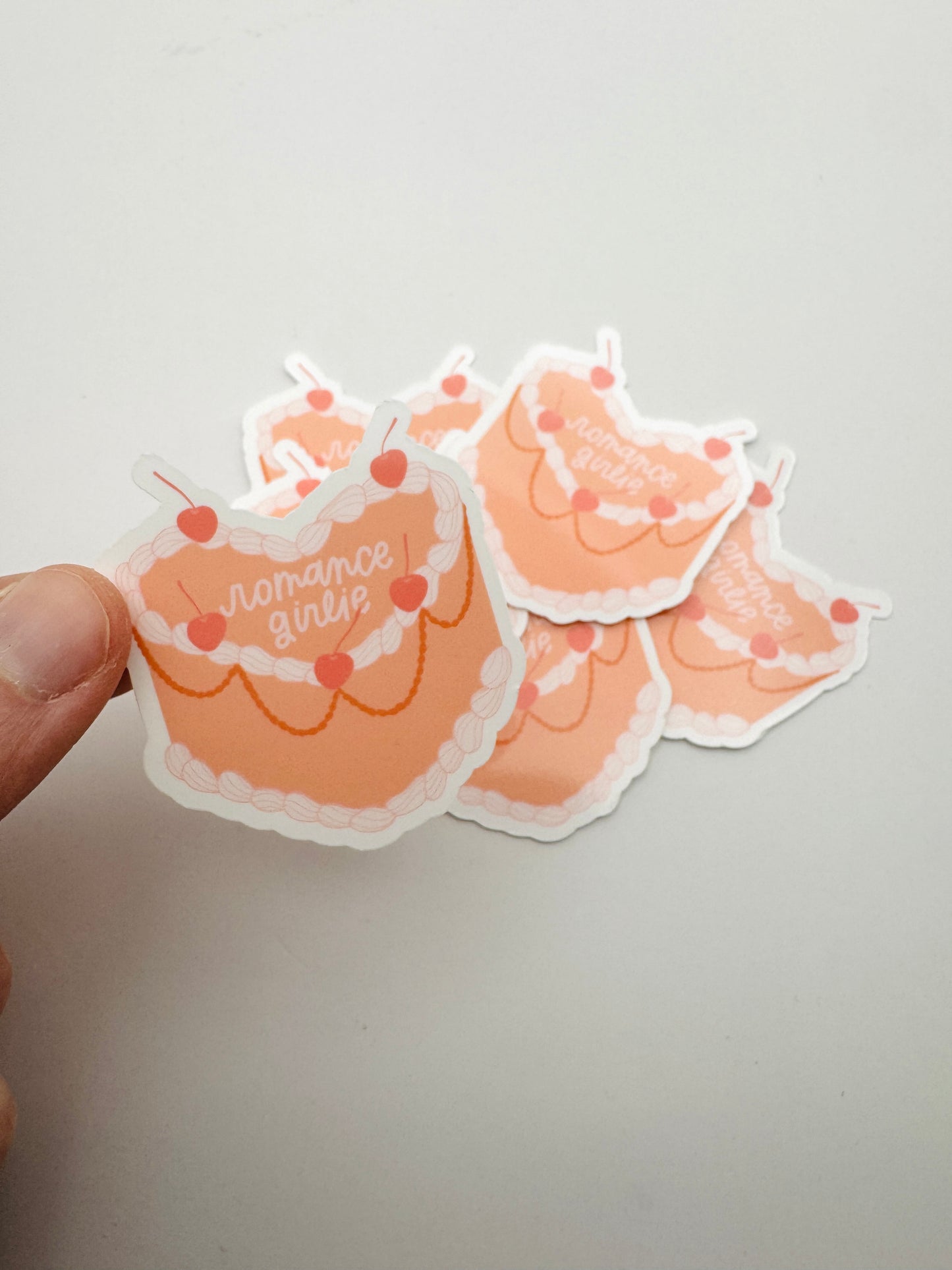 Romance Girlie Cake Sticker
