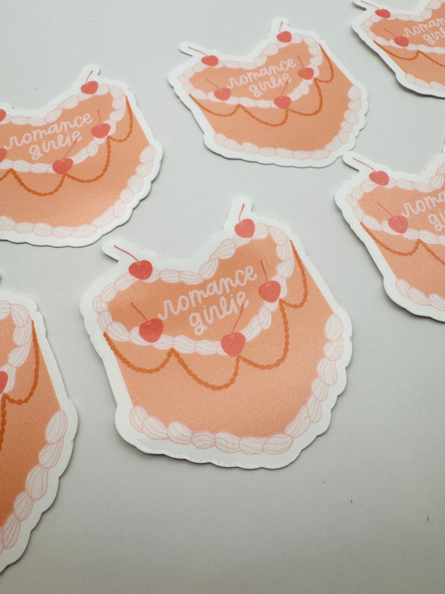 Romance Girlie Cake Sticker