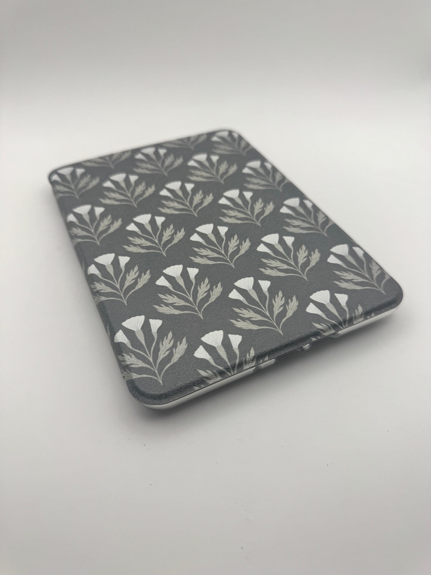 Vintage Florals Kindle Case with Clear Back and Removable Cover & Hand Strap