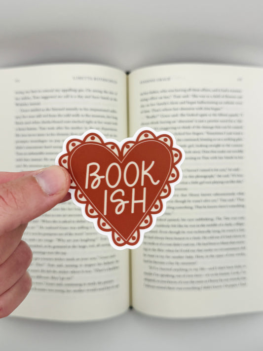 BOOK ISH coquette heart sticker
