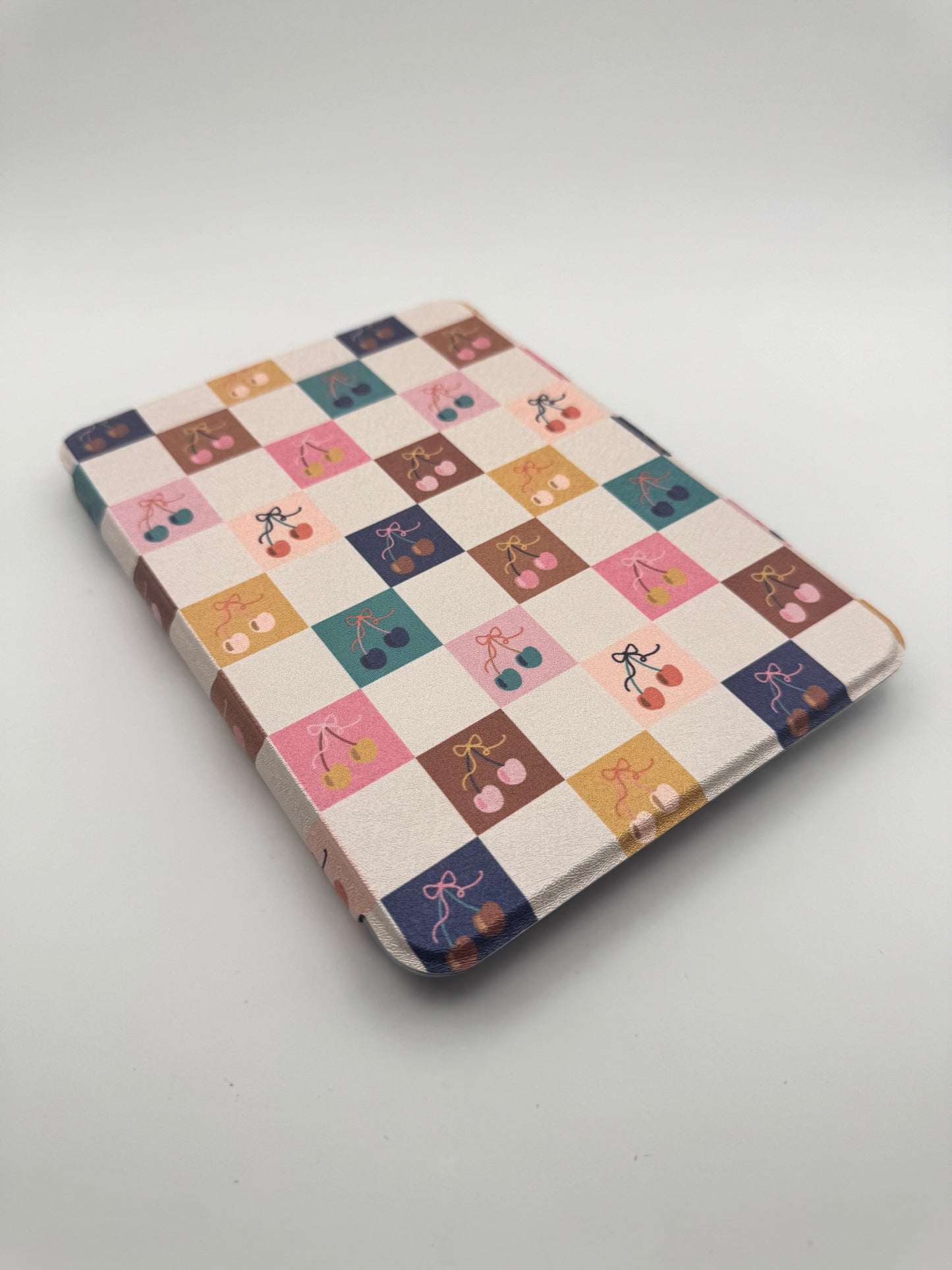 Cheeky Cherries Kindle Case with Clear Back and Removable Cover & Hand Strap