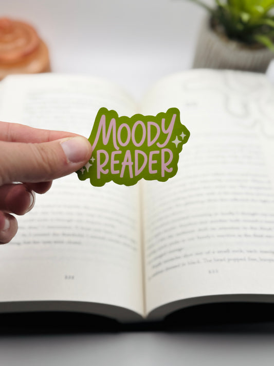 Moody Reader Sticker